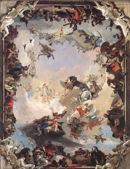 Giambattista Tiepolo Allegory of the Planets and Continents Norge oil painting art